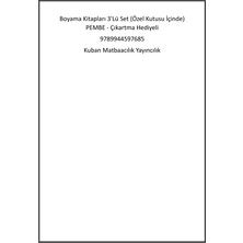 Kuban Matbaacılık Yayıncılık Boyama Kitapları 3'lü Set (Özel Kutusu Içinde) Mavi - Çıkartma Hediyeli