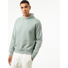 Calvin Klein Enlarged Back Logo Erkek Gri Hoodie