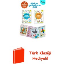 İndigo Çocuk Küçük Dahiler Dikkat Geliştirme Seti - 5+ Yaş-2... + Türk Klasiği Hediye