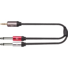 Losen CD8266/3MT 3.5mm Stereo / 2x 6.35MM Mono Kablo ( 3 Metre )