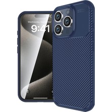Aletools   iPhone 16 Pro Kılıf Auto Focus Karbon Kapak - Lacivert