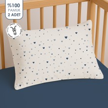 Lief Home %100 Pamuklu Fermuarlı Bebek Yastık Kılıfı | 35X45 ( 2 Adet )