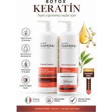 White Diamond Botox Keratin profesyonel saç bakım yıpranmış saçlar için güçlü etkili onarıcı