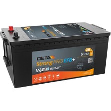 Akü Deta 12V 235 Ah 1200A D06 (518×279×240) Strong Pro-Efb Hvr Technology