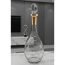 Decostyle Perla Pantoğraf Kesim Mat Gold Karaf – Premium Şık Sunum & Çeyizlik