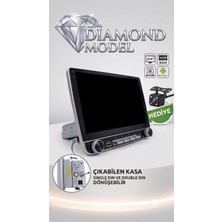 Kingwin 10.8 Inç Diamond Serisi Android Oto Teyp - 4gb Ram / 64GB - Single Din'den Double Din'e Dönüşebilen Multimedya (Geri Görüş Kamerası Hediye)