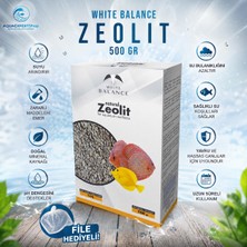 White Balance Akvaryum Filtre Malzemesi - Zeolit - Su Berraklaştırıcı ve Koku Giderici  - 500 gr - File Hediyeli