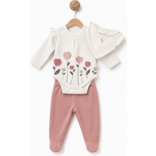 BabyCosy Organic Wear Bebek 3’lü Takım (Pantolon, Uzun Kol T-Shirt, Şapka), Bebek ve Yenidoğan Serisi - CSY3101