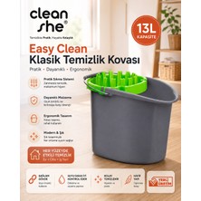 Cleanshe Easy Clean Klasik Temizlik Kovası | Profesyonel ve Premium Moplarımızla Uyumludur | 13 Lt