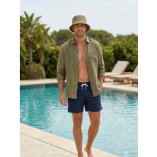Miami Beach Yazın Favorisi Unisex Kanvas Bucket Şapka