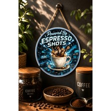 Mayeka Powered By Espresso Shots Modern Mdf Yuvarlak Kahve Duvar Panosu