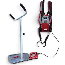 Ader Akülü Zıpkalı Saplı Ot Kesme Makinesi 30 cm Çift Bıçaklı