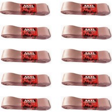 Akel Dar Dokuma Toz Pembe Saten Kurdele - 3 Cm. x 10 Metre - 10 Adet