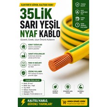 35 Mm² Sarı Yeşil Nyaf Esnek Kablo – Topraklama ve Pano Kablosu Efe Elektrik