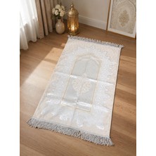 Royam Lüx Kalın Dokulu Saçaklı Saten Jakarlı Seccade 70 x 120