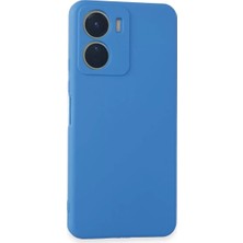 Sh Newface Vivo Y16 Kılıf First Silikon - Mavi Najmaddin