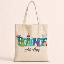 Kişiye Özel Science Baskılı Bez Çanta