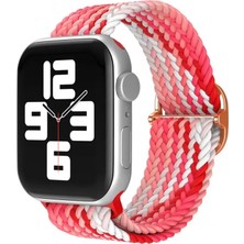 Sh Newface Apple Watch 42MM Star Kordon - Pembe-Kırmızı Najmaddin
