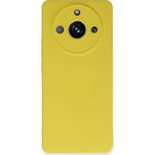 Verto Newface Realme 11 Pro Kılıf Nano Içi Kadife Silikon - Sarı