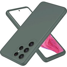 Verto Newface Samsung Galaxy S25 Ultra Kılıf First Silikon - Koyu Yeşil