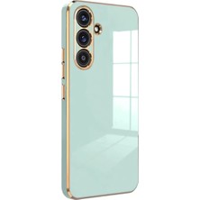 Verto Newface Samsung Galaxy S25 Kılıf Volet Silikon - Açık Yeşil