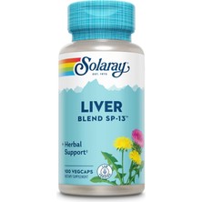 Solaray Liver Blend Sp-13, 100 Vegcaps | Traditional Liver Support - Milk Thistle, Dandelion & Burdock Blend - 100 Servings - Lab Verified