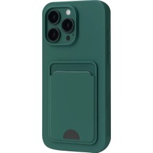 Sh Newface Apple Iphone 16 Pro Max Kılıf Kelvin Kartvizitli Silikon - Koyu Yeşil Najmaddin