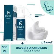 Bavesi Fur And Skin Kedi ve Köpeklere Özel Durulanmayan Köpük Şampuan -Postbiyotik ve Beta Glukan Içerikli 100ML