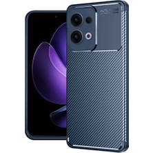 Verto Newface Oppo Reno 13 Pro Kılıf Auto Focus Karbon Kapak - Lacivert