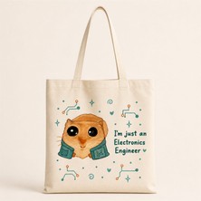 Hobimobi Sadüzgünhamster - Elektronik Mühendisi Baskılı Bez Çanta
