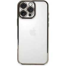 Sh Newface Apple Iphone 16 Pro Kılıf Razer Lensli Silikon - Titanyum Gri Najmaddin