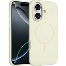 Sh Joko Apple Iphone 16 Plus Kılıf Jully Magsafe Kapak - Bej Najmaddin