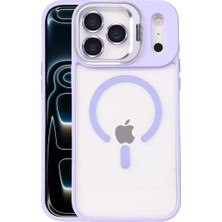 Sh Joko Apple Iphone 17 Pro Remim Lensli Magsafe Standlı Kapak - Lila Najmaddin