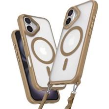 Sh Newface Apple Iphone 16 Kılıf Enka Magsafe Silikon Kılıf - Desert Najmaddin