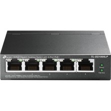 Tp-Link TL-SG1005LP 5 Port 4 Port Poe+ 10-100-1000 Mbps 1 Port Uplink Switch Çelik Kasa
