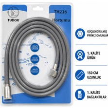 Tudor 150 cm Pvc Duş Hortumu Metal Somunlu