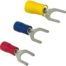 Terminalsan Trm Tcu - 5001 0.5-1.5mm² Kesit D2: 5.3mm Izoleli Çatal Tip Kablo Ucu (200 Adet)