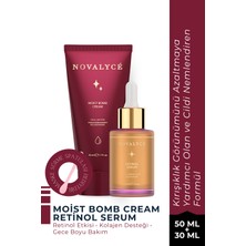 Novalyce Retinol Serum Kolajen Gece Maskesi Seti- Gece Yenileyici Bakım Rutini