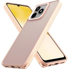 Verto Newface Realme C53 Kılıf Elegant Kapak - Pudra