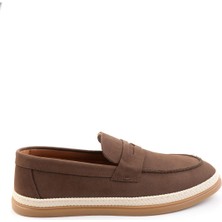 Bambi Kahve Hakiki Deri Erkek Loafer Ayakkabı E01594324101