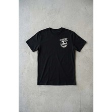 Claine Siyah Gorilaz Unisex Y2K T-Shirt