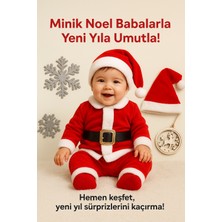 CemBebe Bebek ve Çocuklar Için Noel Baba Kostüm Yeni Yıl Yılbaşı Kıyafeti
