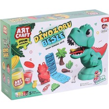 Akıllı Bayi 03814 Dinozoru Besle Oyun Hamur Seti 280 gr Aby