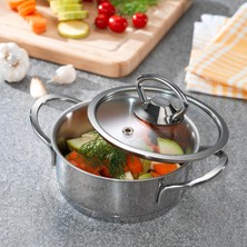 Schafer Micro Mini Basık Çelik Tencere-12 cm