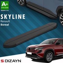 S-Dizayn Renault Boreal Skyline Siyah Yan Basamak 183 cm 2025 Üzeri A+ Kalite