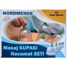Hace Bazaar 12'li Hacamat Masaj Kupa Set