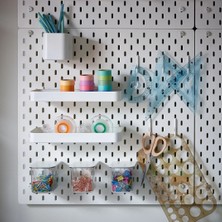 Ikea Skådıs Çok Amaçlı Pano , Raf-Kutu, 56X56 cm (Tüm Aksesuarlar Dahil)