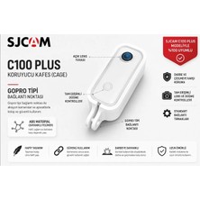 Sjcam C100+ Için Profesyonel Kamera Montaj Aparatı Koruyucu Kafes - Dayanıklı Abs