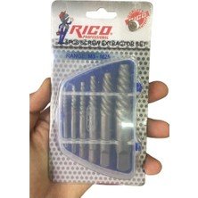 RICO Ters Kılavuz Kırılmış Vida Çivata Sökme Seti 6 Parça