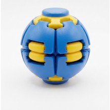Nk Spor Stres Çarkı Topu - Dönen Decompress Spin Ball Eğlenceli Zeka Oyunu ve Stres Oyuncağı-Döner Stres Topu ve Akıl Oyunu-Parmak Çarkı Topu - Kırmızı Sarı ve Lacivert Sarı Seçenekli